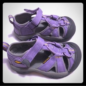 Keen waterproof hiking purple sandals
